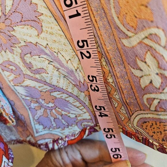 TRUE Colours Size L, XL Silk Long Kimono SequinCardigan Lightweight Pink Robe - Picture 16 of 16